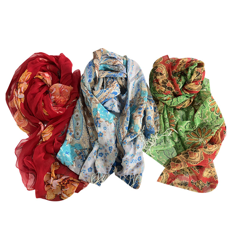 Used Thin Silk Scarf